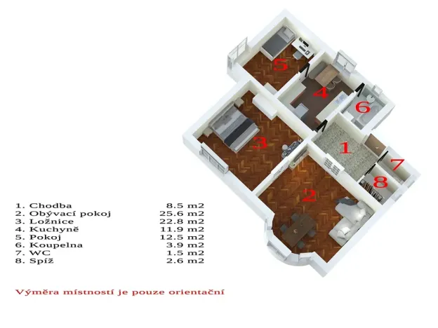 Prodej bytu 3+1, Vyškov, Purkyňova, 89 m2
