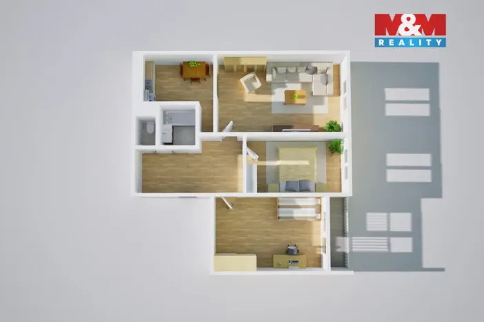 Prodej bytu 3+kk, Praha - Petrovice, Rezlerova, 63 m2