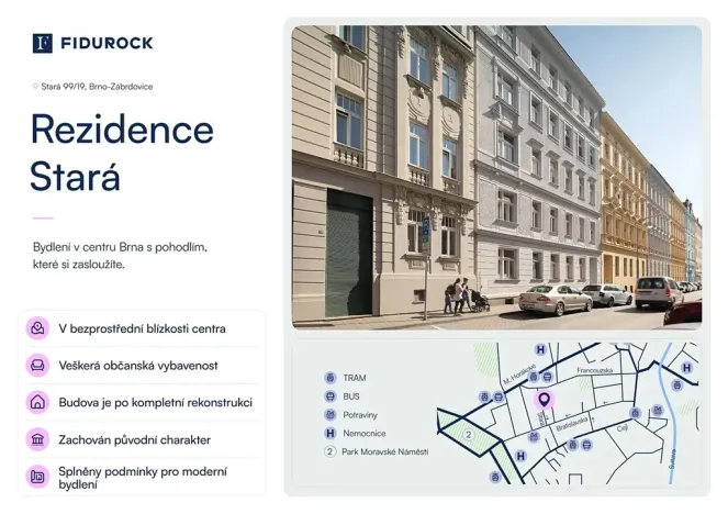 Prodej bytu 3+kk, Brno, Stará, 78 m2