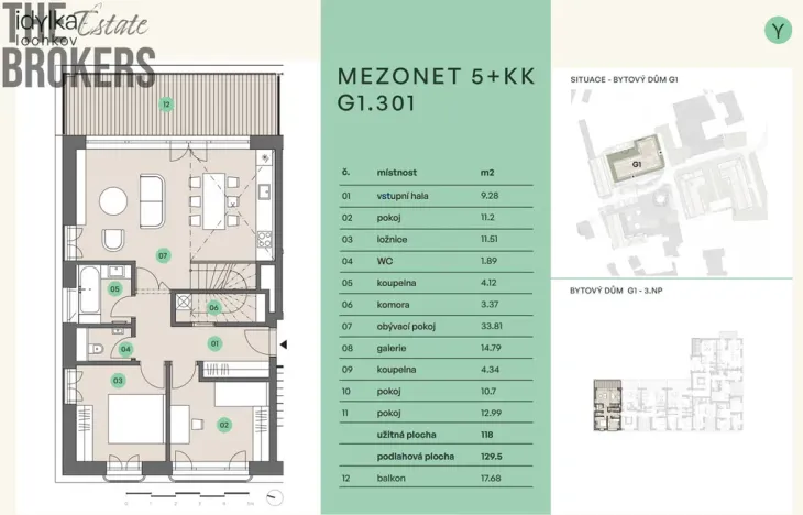 Prodej bytu 4+kk, Praha, 118 m2