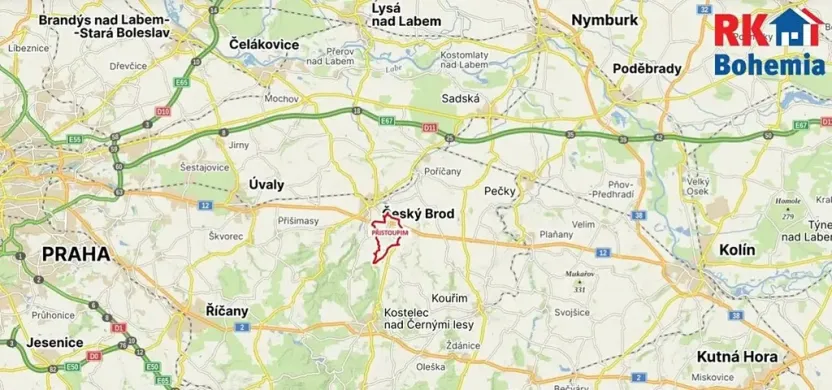 Pronájem bytu 2+kk, Přistoupim, 41 m2