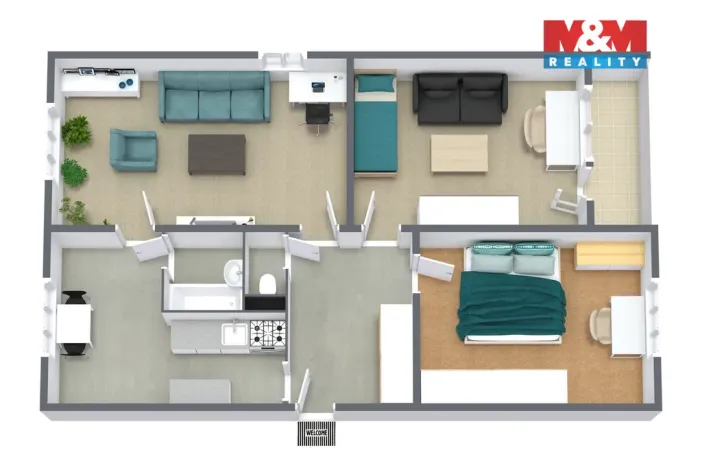 Prodej bytu 3+1, Krajková, 75 m2