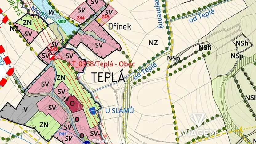 Prodej zahrady, Třebenice, 7981 m2