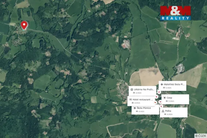 Prodej pozemku pro bydlení, Plánice - Zbyslav, 1734 m2