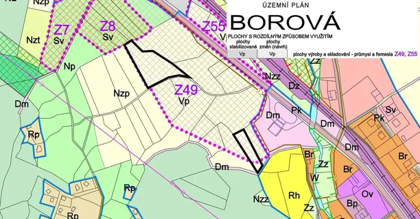 Prodej komerčního pozemku, Borová, 4941 m2