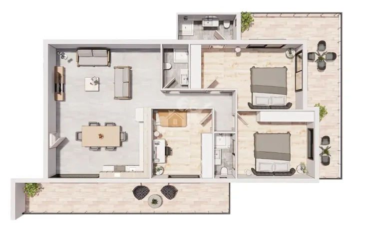 Prodej bytu 3+1, Trikomo, Kypr, 100 m2