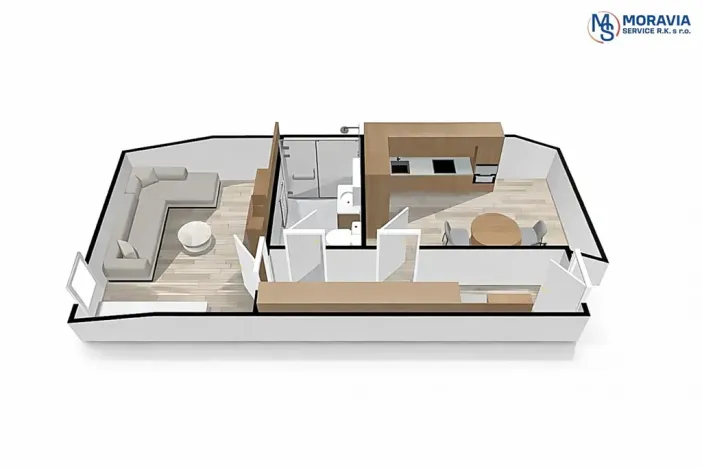 Prodej bytu 1+1, Olomouc, Javoříčská, 54 m2