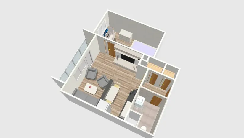 Pronájem bytu 2+kk, Brno, Krymská, 40 m2