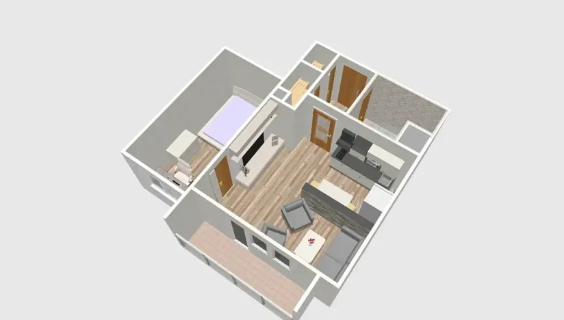 Pronájem bytu 2+kk, Brno, Krymská, 40 m2