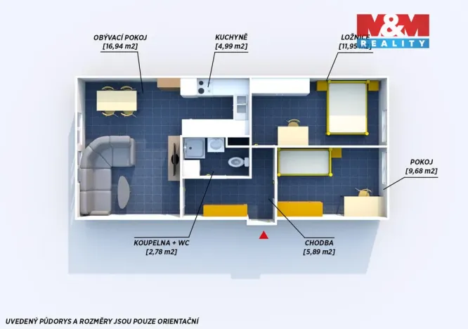 Prodej bytu 3+1, Praha - Záběhlice, 52 m2