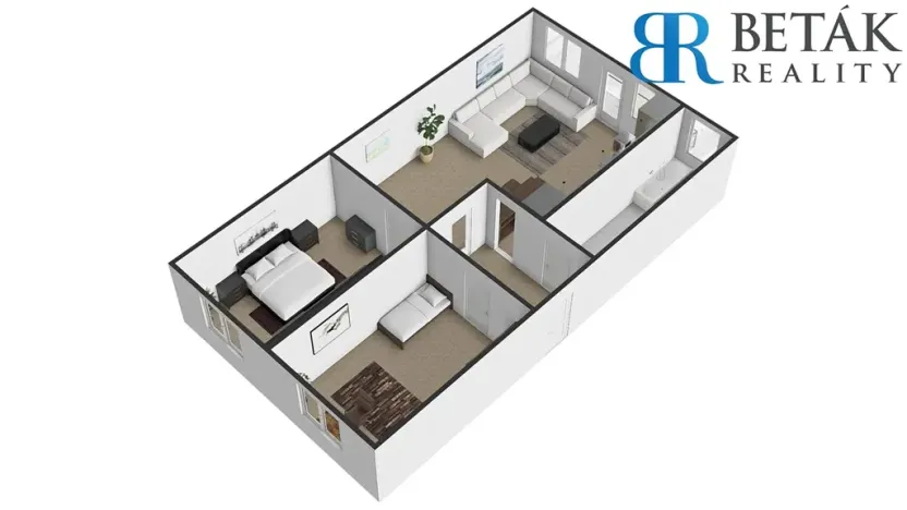 Prodej bytu 3+kk, Zlín, Obeciny X, 74 m2