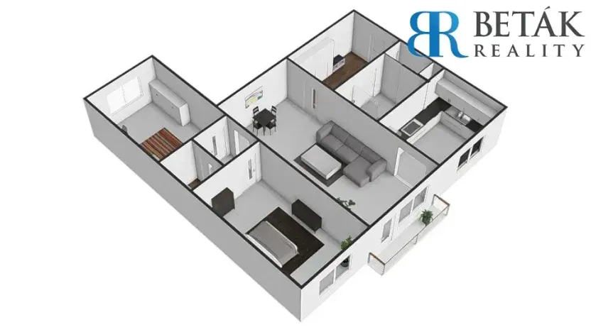 Prodej bytu 3+1, Přerov, Jasínkova, 74 m2