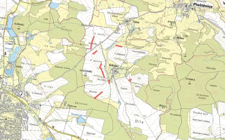 Prodej pole, Přeštěnice, 19338 m2