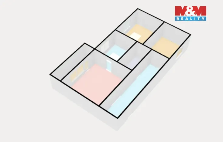 Prodej bytu 3+1, Orlová - Lutyně, Karla Dvořáčka, 67 m2