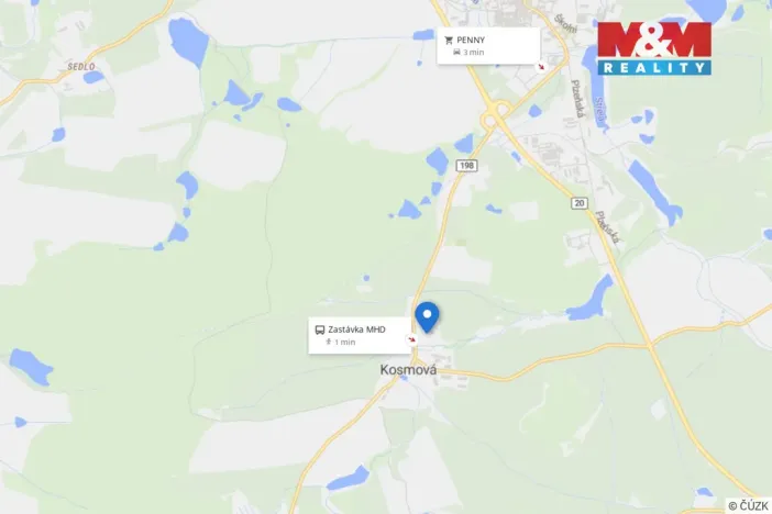 Pronájem bytu 2+1, Toužim - Kosmová, 58 m2