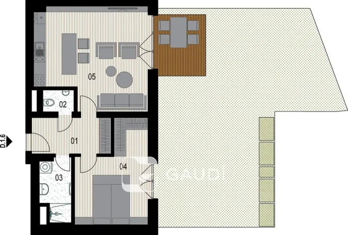 Prodej bytu 2+kk, Praha - Hrdlořezy, Mezitraťová, 60 m2