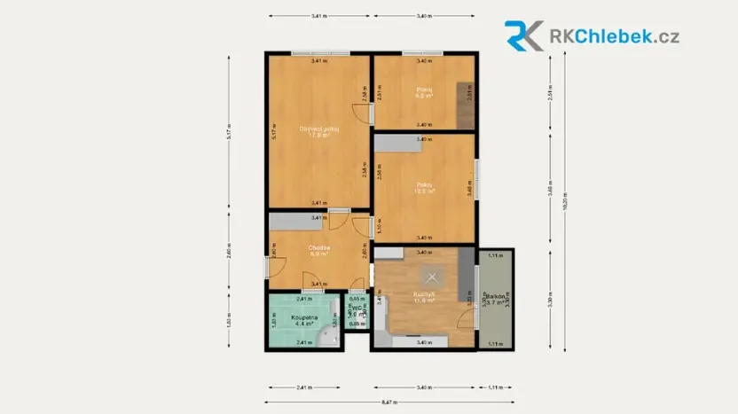 Pronájem bytu 3+1, Ostrava, Gen. Píky, 65 m2