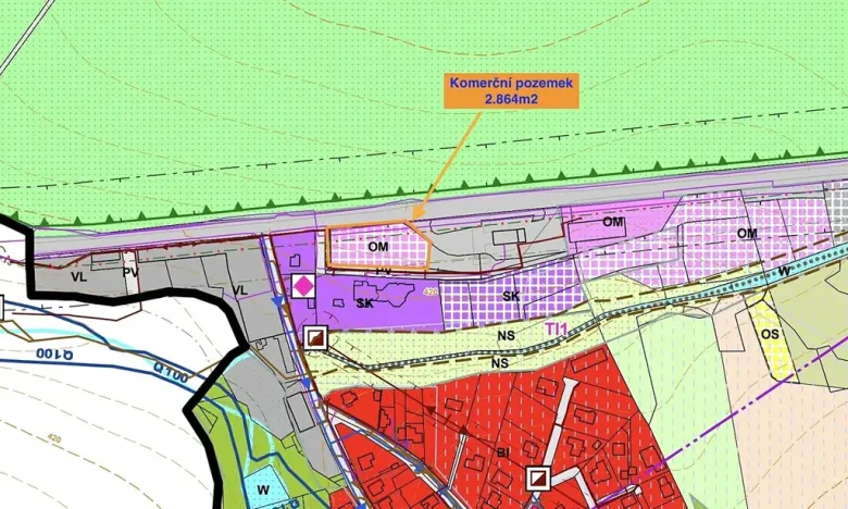 Prodej komerčního pozemku, Tehovec, U Mototechny, 2864 m2