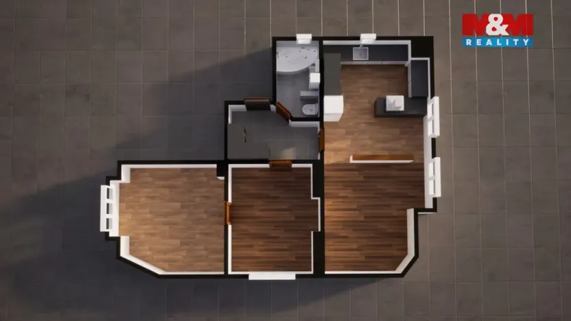 Prodej bytu 3+kk, Teplice, Škroupova, 72 m2