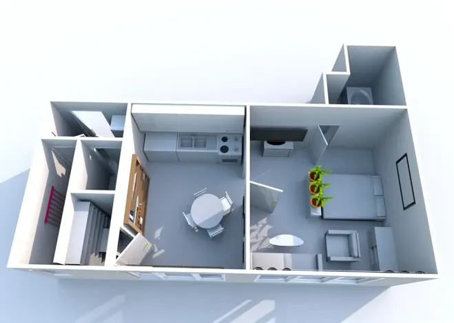 Pronájem bytu 1+1, Praha - Vršovice, Madridská, 38 m2