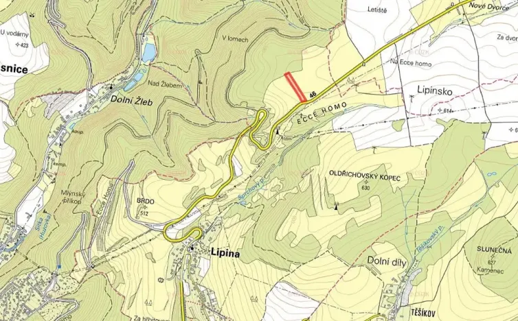 Prodej louky, Lipina, 10000 m2