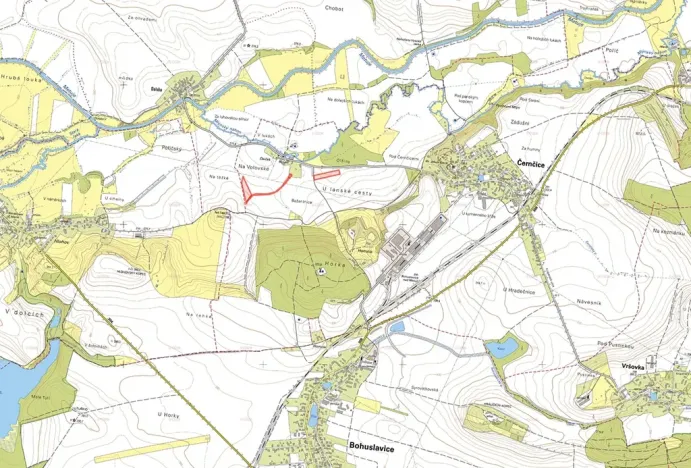 Prodej podílu pole, Černčice, 6008 m2