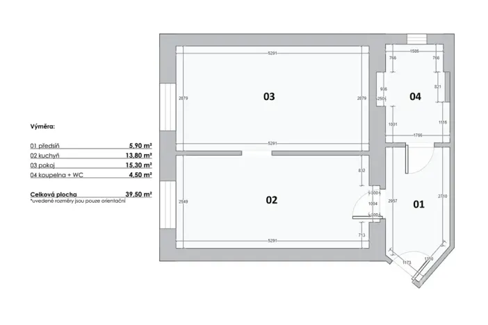 Pronájem bytu 1+1, Praha - Braník, Nad malým mýtem, 39 m2