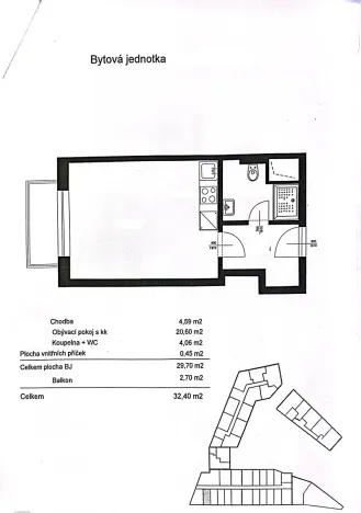 Pronájem bytu 1+kk, Olomouc, Edmunda Husserla, 34 m2
