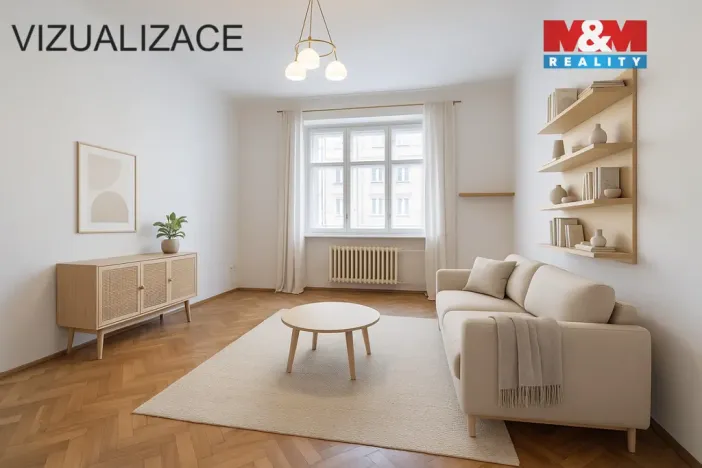 Prodej bytu 2+1, Praha - Smíchov, Moulíkova, 80 m2