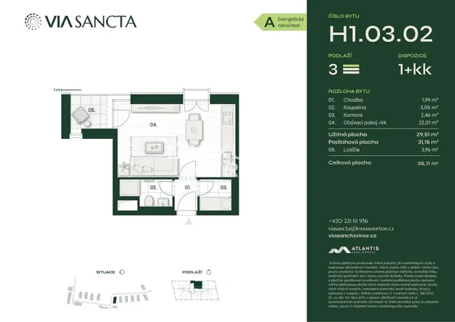 Prodej bytu 1+kk, Praha - Vinoř, Mladoboleslavská, 31 m2