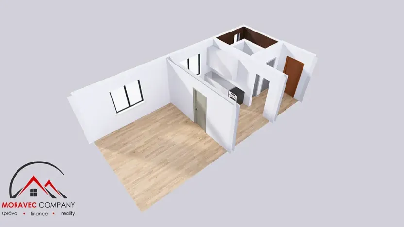 Pronájem bytu 1+1, Ostrava, Palackého, 41 m2