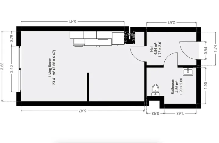 Pronájem bytu 1+kk, Brno, 35 m2