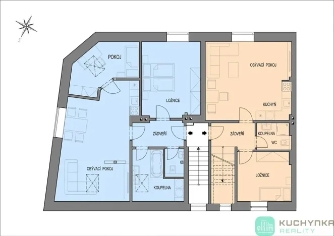 Pronájem bytu 3+kk, Dubí, Lidická, 75 m2