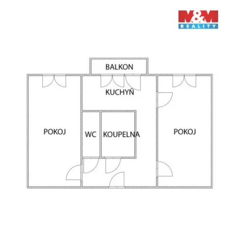 Pronájem bytu 2+1, Karviná - Ráj, V Aleji, 54 m2