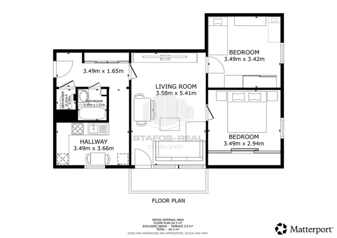 Prodej bytu 3+1, Olomouc, Kmochova, 60 m2