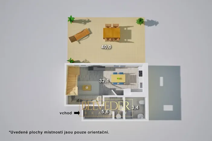 Prodej bytu 3+kk, Jiřice, 87 m2