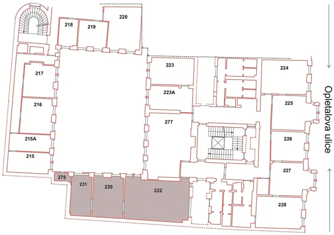 Pronájem kanceláře, Praha - Nové Město, Opletalova, 94 m2