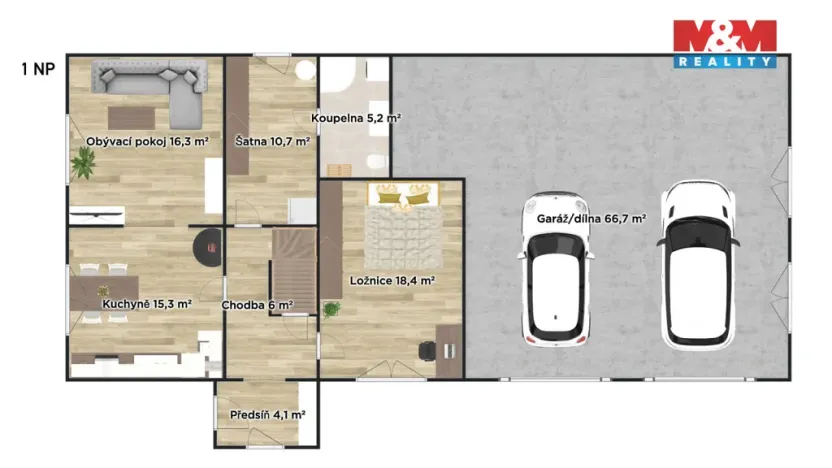 Prodej rodinného domu, Kostomlátky, 5. května, 128 m2
