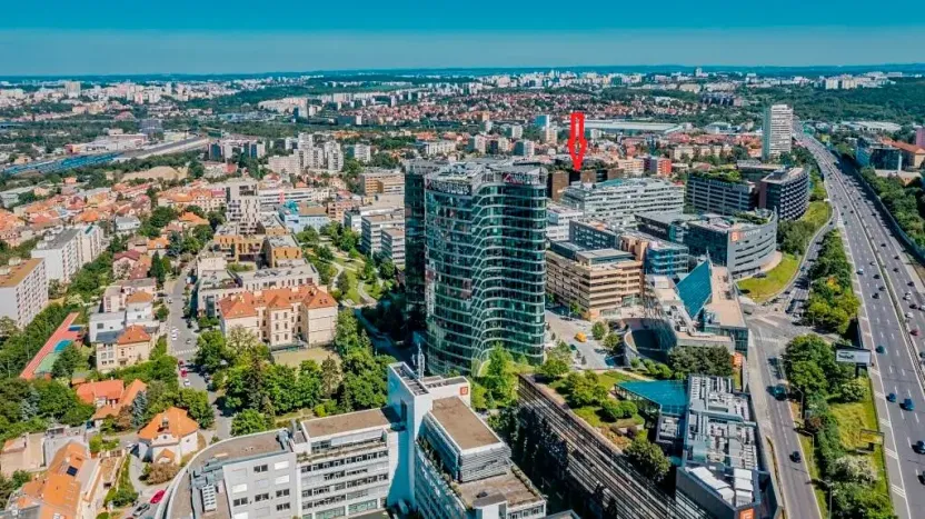Pronájem kanceláře, Praha - Michle, Za Brumlovkou, 2030 m2