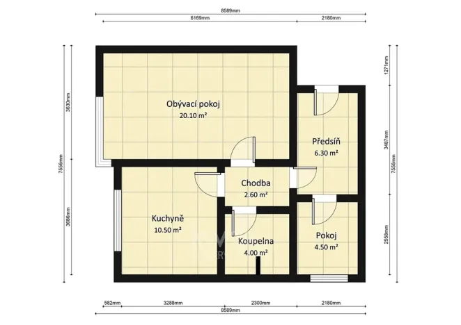 Prodej bytu 2+1, Praha - Troja, Olštýnská, 48 m2