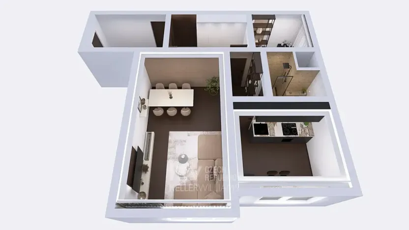 Prodej bytu 2+1, Praha - Troja, Olštýnská, 48 m2