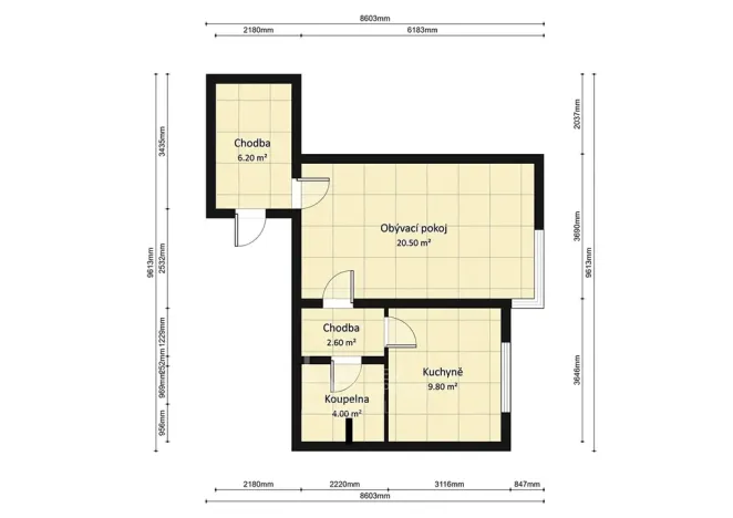Prodej bytu 1+1, Praha - Troja, Olštýnská, 43 m2