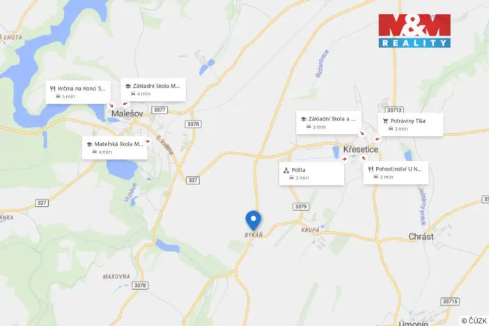 Prodej chalupy, Křesetice - Bykáň, 145 m2