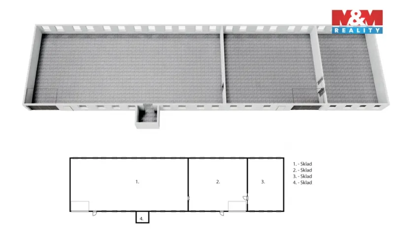 Prodej obchodního prostoru, Zbraslavice, 1381 m2