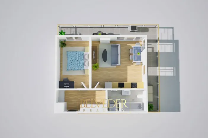 Prodej bytu 2+kk, Praha - Hodkovičky, Šenácká, 53 m2