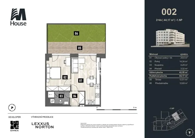 Prodej bytu 2+kk, Praha - Vršovice, Murmanská, 44 m2