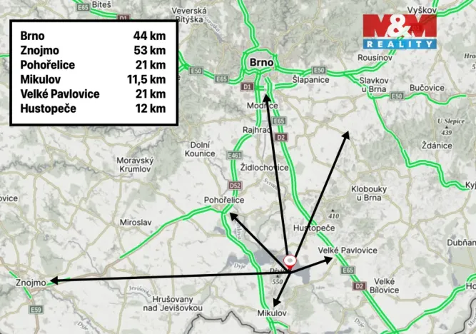 Prodej pozemku, Dolní Věstonice, 604 m2