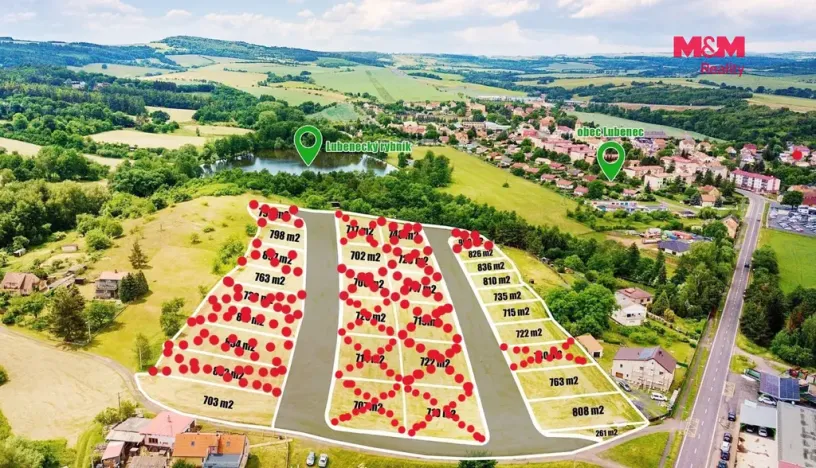 Prodej pozemku pro bydlení, Lubenec, 1095 m2
