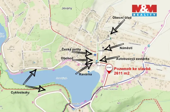 Prodej pozemku pro bydlení, Jevany, 2611 m2