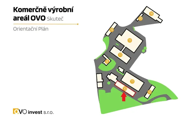 Pronájem výrobních prostor, Skuteč, Husova, 421 m2